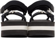Marni Black Embellished Platform Sandals