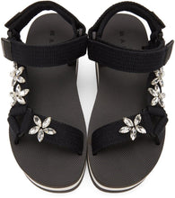Marni Black Embellished Platform Sandals