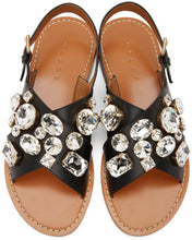 Marni Black Embellished Sandals