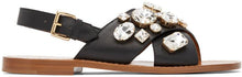 Marni Black Embellished Sandals - Sandales embellies noires Marni - 마르니 검은 색 장식 샌들