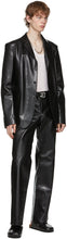 Marni Black Faux-Leather Blazer