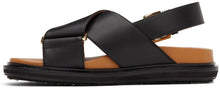 Marni Black Fussbett Sandals