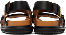 Marni Black Fussbett Sandals