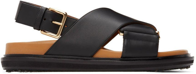 Marni Black Fussbett Sandals - Sandales Black Fussbett Marni - 마르니 블랙 fussbett 샌들