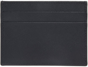 Prada Black Saffiano badge holder