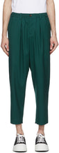Marni Green Twill Darted Trousers - Pantalon gred darte en sergé de marni - Marni Green Twill Darted 바지