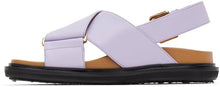 Marni Purple Fussbett Sandals