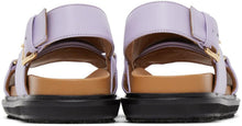 Marni Purple Fussbett Sandals