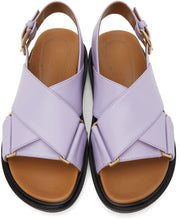 Marni Purple Fussbett Sandals