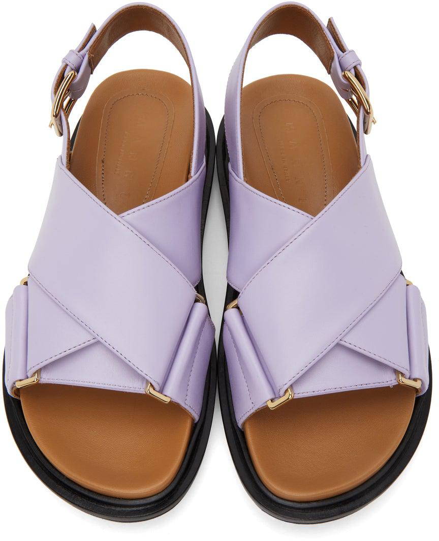 Marni Purple Fussbett Sandals