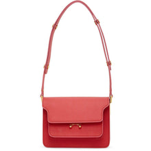Marni Red Mini Saffiano Trunk Bag