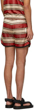 Marni Red Striped Shorts