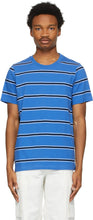 Marni Three-Pack Blue Striped T-Shirts - T-shirts rayés bleu à trois packs Marni - 마르니 3 팩 블루 스트라이프 티셔츠