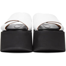 Marni White Criss-Cross Wedge Sandals