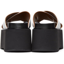Marni White Criss-Cross Wedge Sandals