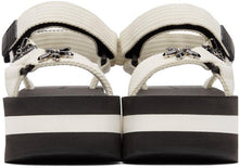 Marni White Embellished Platform Sandals