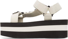Marni White Embellished Platform Sandals