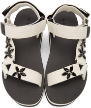 Marni White Embellished Platform Sandals