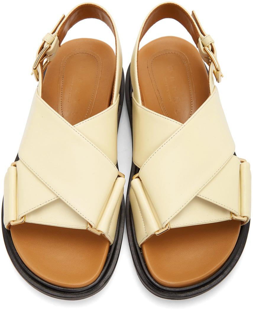 Marni Yellow Fussbett Sandals