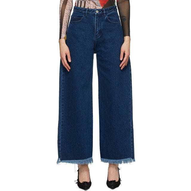 Marques Almeida SSENSE Exclusive Navy Boyfriend Jeans - Marques Almeida Ssense EXCLUSIVE NAVY BOYRIRE BOYRIRE JEANS - Marques Almeida Ssense 독점 해군 남자 친구 청바지