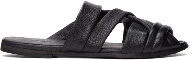 MarsÃ¨ll Black Marcella Flat Sandals - Sandales plates marcella marcella marcella marcella - MarsÃ¯ll 블랙 Marcella 플랫 샌들