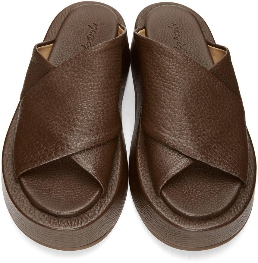 MarsÃ¨ll Brown Piattaforma Sandals