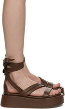 MarsÃ¨ll Brown Piattaforma Strap Sandals - Sandales de sangle de Piataforma marron Marsènes - MarsÃ¯lll Brown Piattaforma 스트랩 샌들