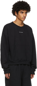 Martin AsbjÃ¸rn Black Cameron Sweatshirt