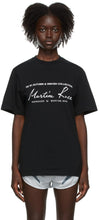 Martine Rose Black Classic Logo T-Shirt - T-shirt de logo classique Martine Rose Noir - 마르틴 로즈 블랙 클래식 로고 티셔츠