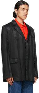 Martine Rose Black Everton Blazer