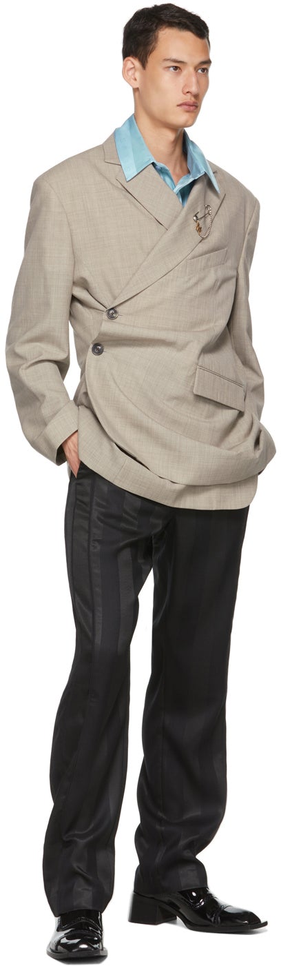 Martine Rose Black Krackel Trousers