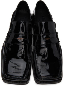 Martine Rose Black Patent Roxy Loafers