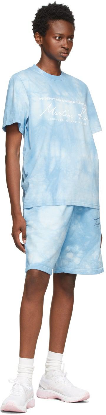 Martine Rose Blue Dye Barambo Shorts