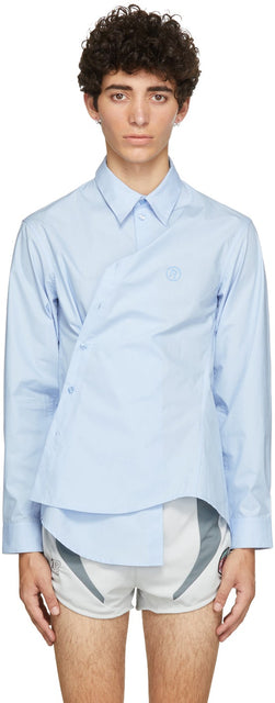 Martine Rose Blue Frutalli Shirt - Chemise Frutalli bleu rose Martine - 마르틴 로즈 블루 Frutalli 셔츠