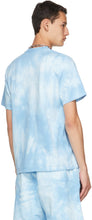 Martine Rose Blue Tie-Dye Logo T-Shirt