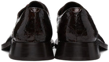 Martine Rose Brown Croc Daab Derbys