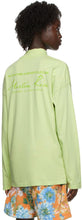 Martine Rose Green Classic Logo Long Sleeve T-Shirt