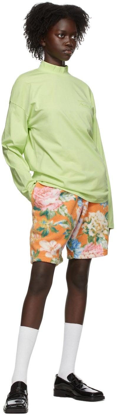 Martine Rose Green Classic Logo Long Sleeve T-Shirt