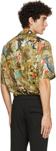 Martine Rose Green Graphic Print Short Sleeve Shirt