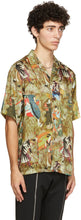 Martine Rose Green Graphic Print Short Sleeve Shirt