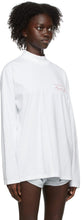Martine Rose White Classic Logo Long Sleeve T-Shirt