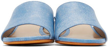 Maryam Nassir Zadeh Blue Agatha Slide Heeled Sandals