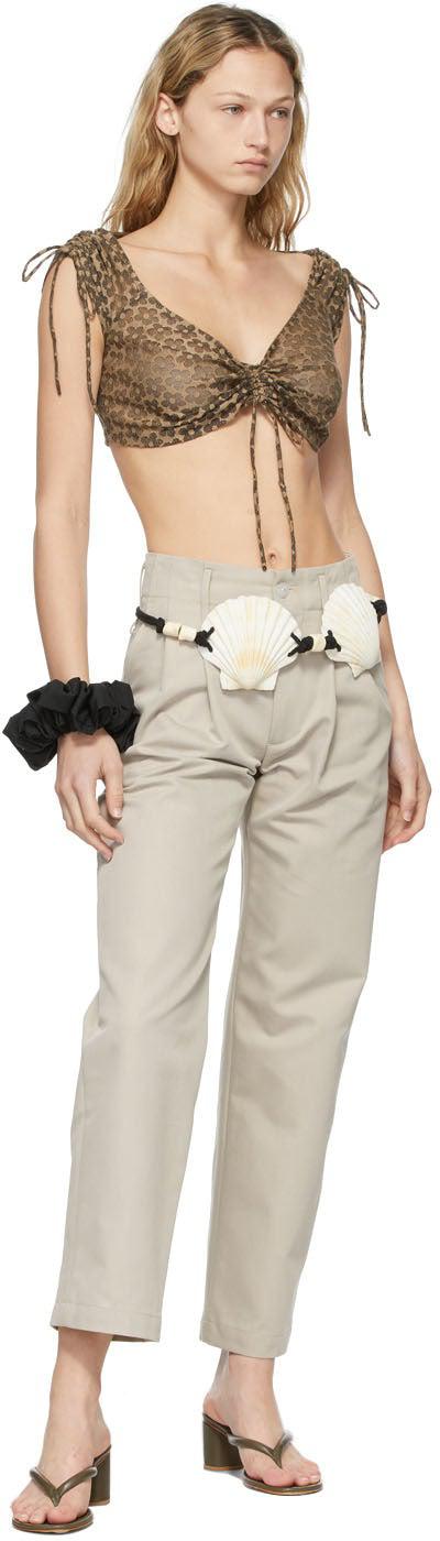 Maryam Nassir Zadeh Brown Valerian T-Shirt