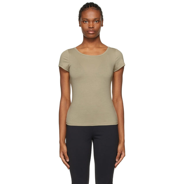 Maryam Nassir Zadeh Khaki Astrid T-Shirt - MARYAM NASSIR ZADEH KHAKI ASTRID T-shirt - Maryam Nassir Zadeh Khaki Astrid 티셔츠