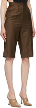 MatÃ©riel Tbilisi Brown Tropical Wool Shorts