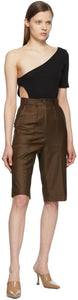 MatÃ©riel Tbilisi Brown Tropical Wool Shorts