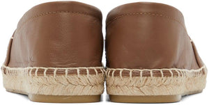 Max Mara Brown Leather Eli Espadrilles