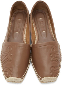 Max Mara Brown Leather Eli Espadrilles