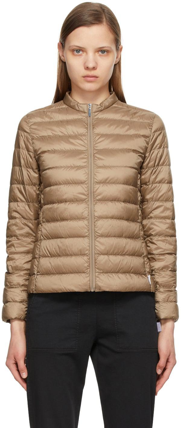 Max Mara Leisure Taupe Down Lisa Jacket – BlackSkinny