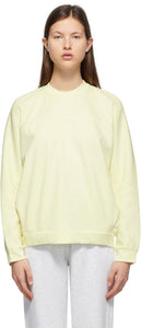 Max Mara Leisure Yellow Frine Sweatshirt - Sweat-shirt de frense jaune Max Mara Loisirs - Max Mara 레저 노란색 튀김 운동복